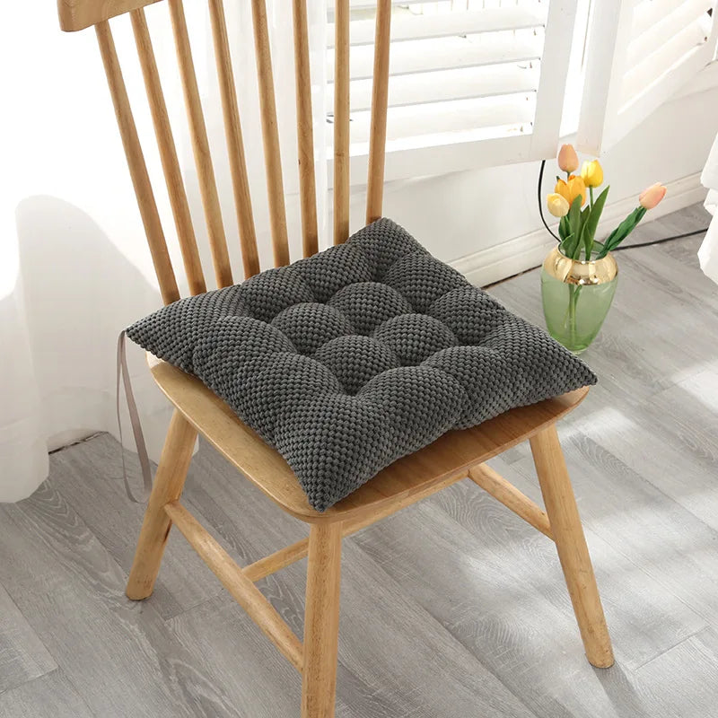 Afralia™ Nordic Solid Chair Cushion: Comfortable, Breathable, Non Slip - Home & Office Hip Support