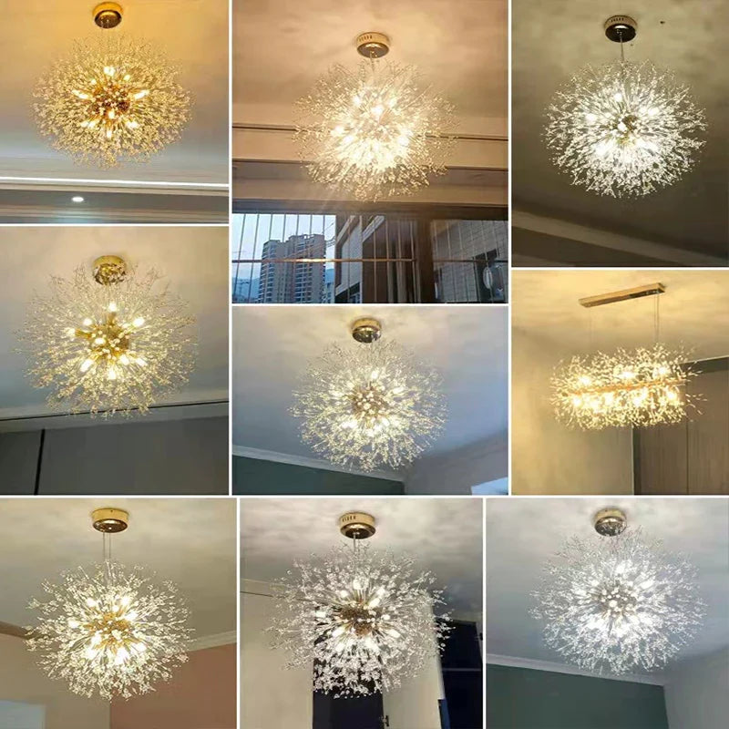 Afralia™ Modern LED Crystal Chandeliers Pendant Lighting for Living Dining Bedroom Art Decor