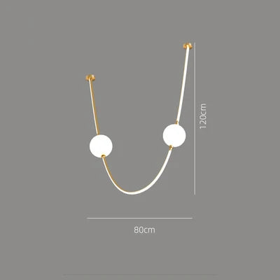 Afralia™ Pingpong LED Chandelier 2024 Dimmable Hanging Light Fixture