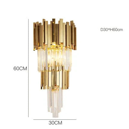 Afralia™ Modern Gold K9 Crystal Chandelier for Luxury Home Decor & Lighting