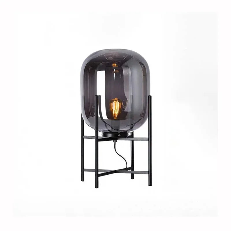 Afralia™ Oda Pulpo Glass Bubble Floor Lamp LED Iron Art Decorative Standing Light