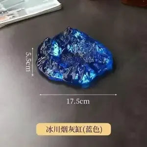 Afralia™ Iceberg Glass Dessert Plate: Artistic French Club Tableware