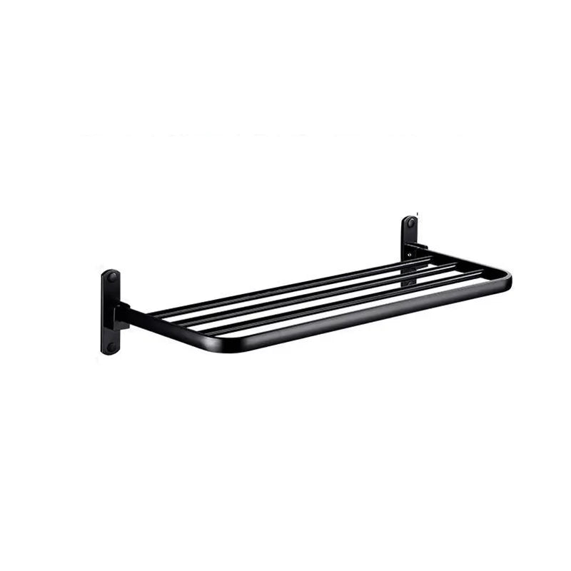 Afralia™ Aluminum Towel Rack: Movable Bath Holder, Black/White, 40/50/60 CM
