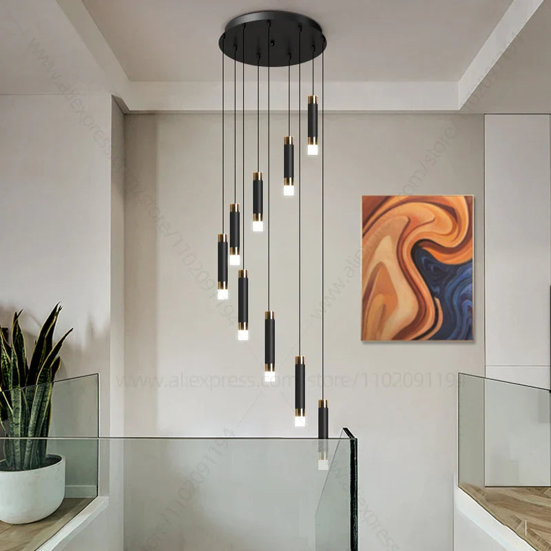 Afralia™ LED Chandelier: Modern Nordic Acrylic Luxury Lighting for Home Decor