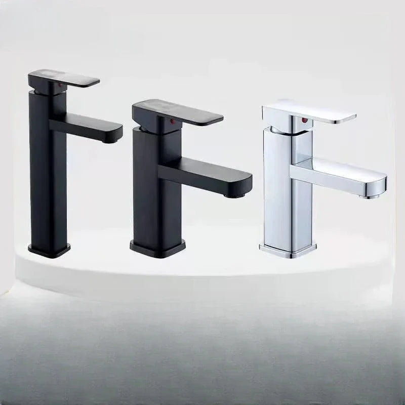 Afralia™ Black Basin Faucet Two-in-One Hot Cold Mixer for Bathroom Sink