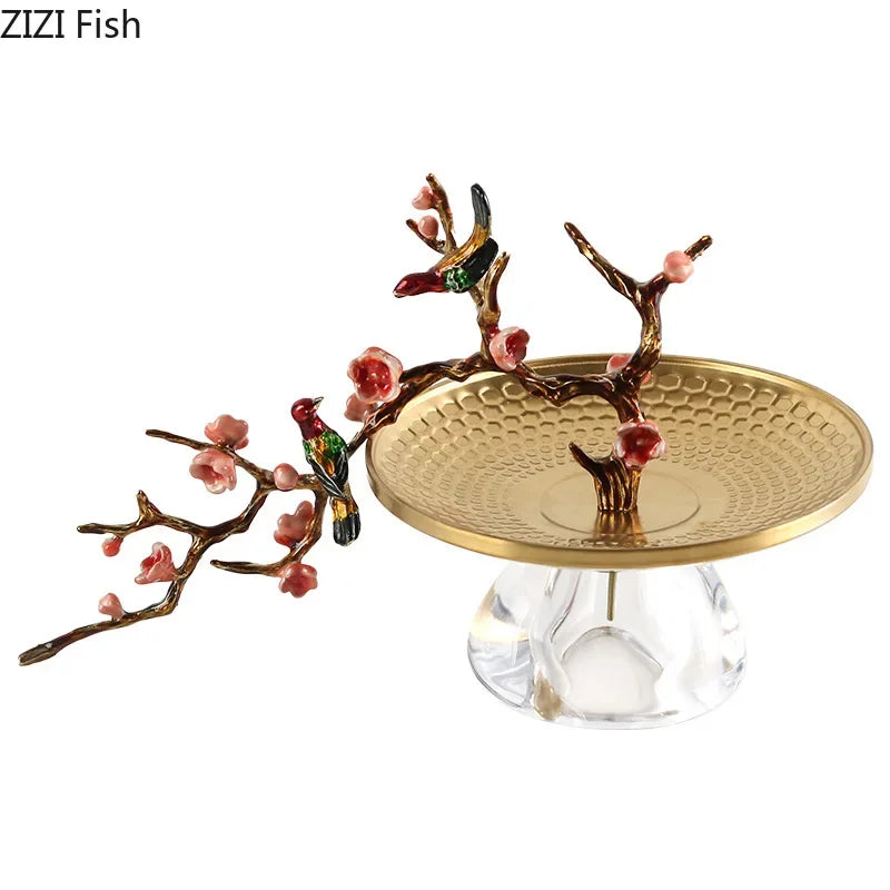 Afralia™ Plum Blossom Branch Decorative Fruits Bowl Set