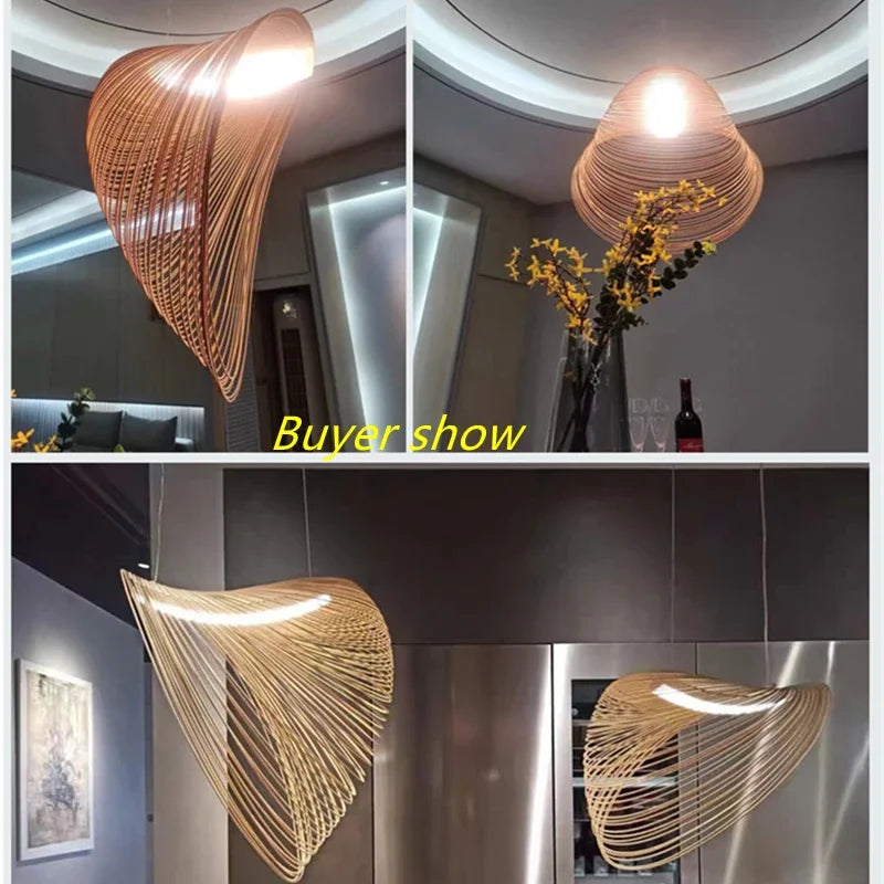 Afralia™ Bird's Nest LED Pendant Chandelier for Kitchen Dining Room Home Decor Lighting