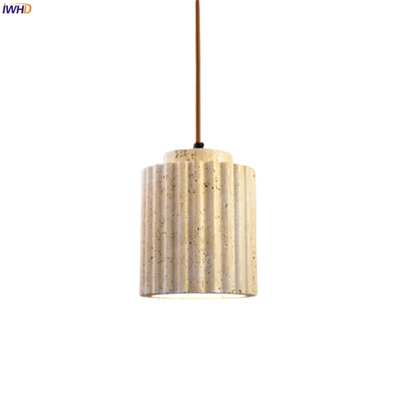 Afralia™ Vintage Roman Column LED Pendant Lamp for Dining and Living Room Decor