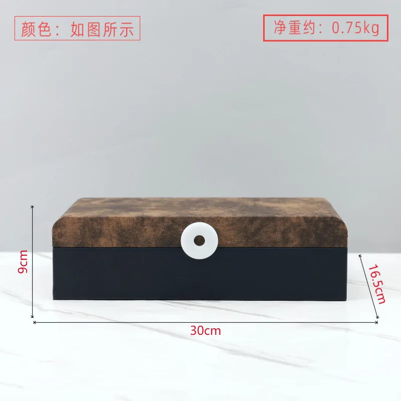 Afralia™ Marble Pattern Leather Jewelry Storage Box: Organizer & Home Decor Accessory