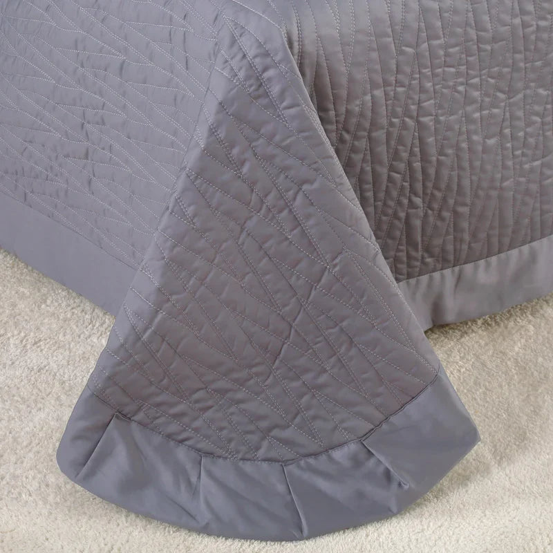 Afralia™ Egyptian Cotton Quilt Set: Luxury European Style Bedding Set