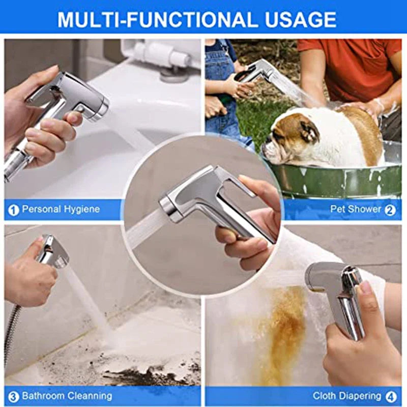 Afralia™ Toilet Bidet Sprayer Gun with Hygienic Shower and Self Cleaning Hose