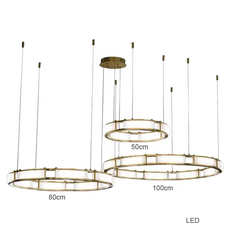 Afralia™ Marble Pendant Light: Luxury Dimmable Chandelier for Modern Home Decor