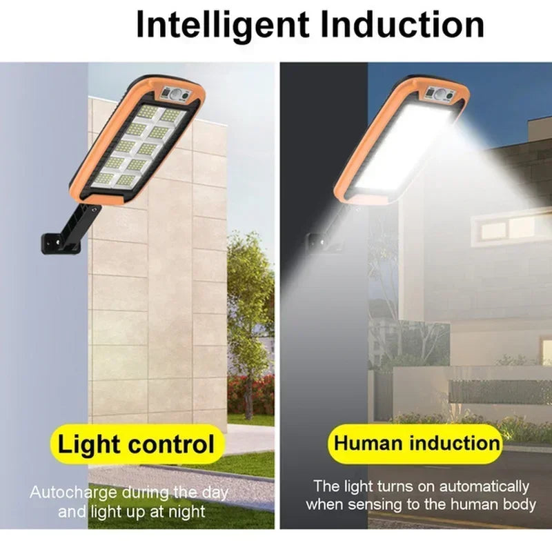 Afralia™ Solar Outdoor Street Lights with Remote Control and Motion Sensor.