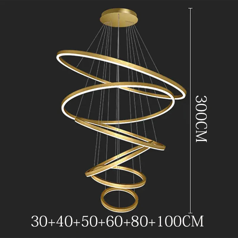 Afralia™ Modern LED Pendant Light for Living Room Dining Room Chandeliers Indoor Lighting