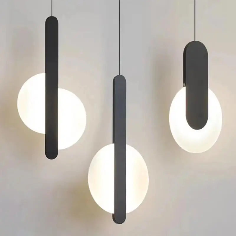 Afralia™ Nordic Black Pendant Lamp for Bedroom Decoration