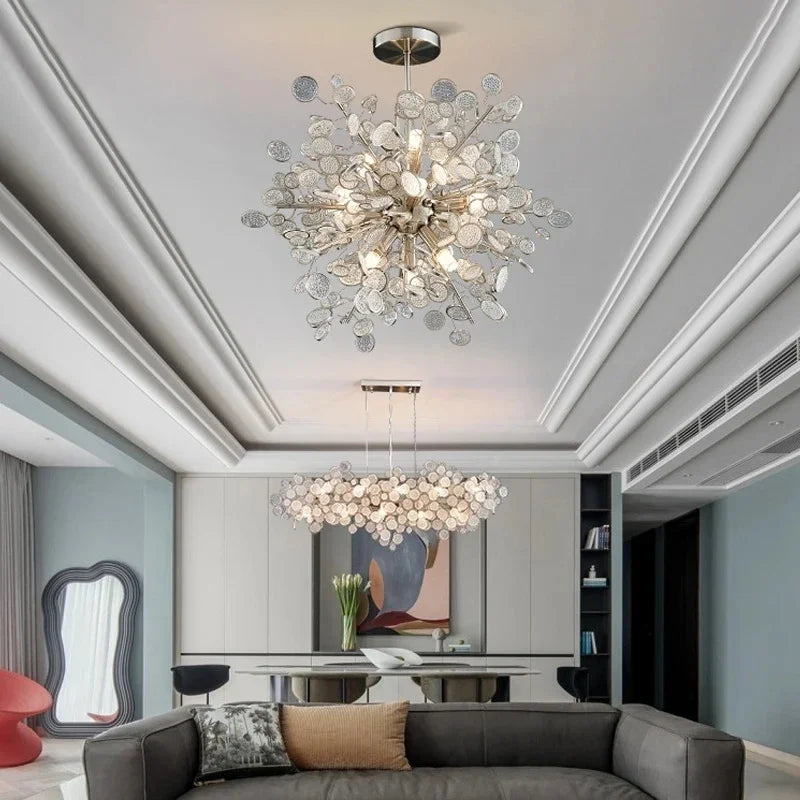 Afralia™ Modern LED Ceiling Chandelier for Living Dining Bedroom Lighting