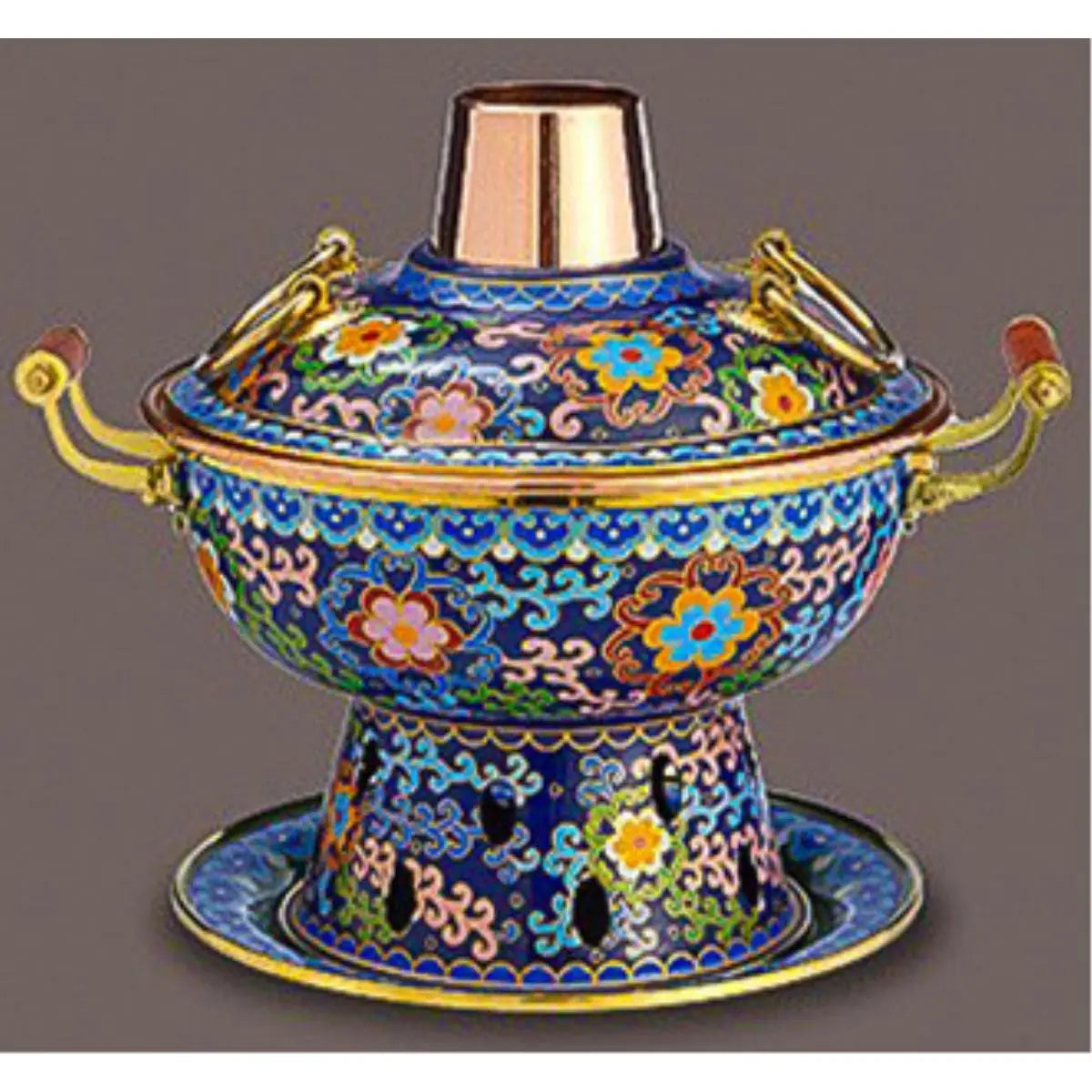 Afralia™ Copper Hot Pot Set: Alcohol, Environmentally Friendly Oil, Purple Copper, Separate Meal