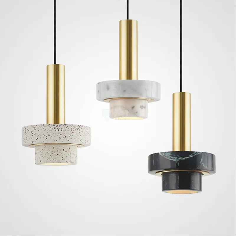 Afralia™ Marble LED Pendant Light: Nordic Modern Luxury Hanging Lamp for Home Decor