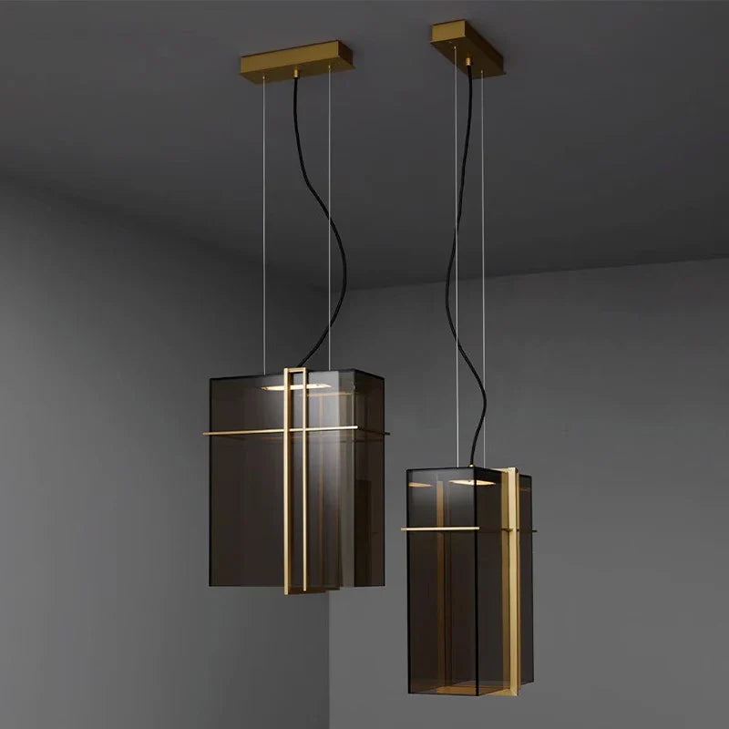 Afralia™ Glass Pendant Light: Modern Italian Design LED Hanging Lamp for Kitchen Island & Bedside
