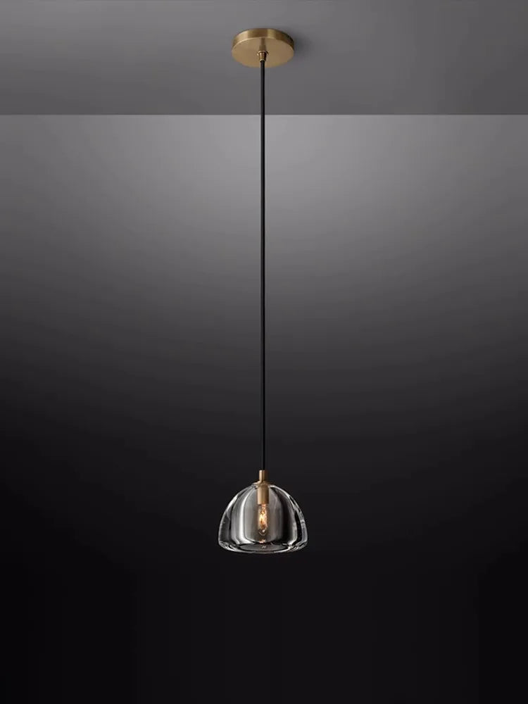 Afralia™ Copper Crystal Brass Ceiling Chandelier Lighting for Dinning Room