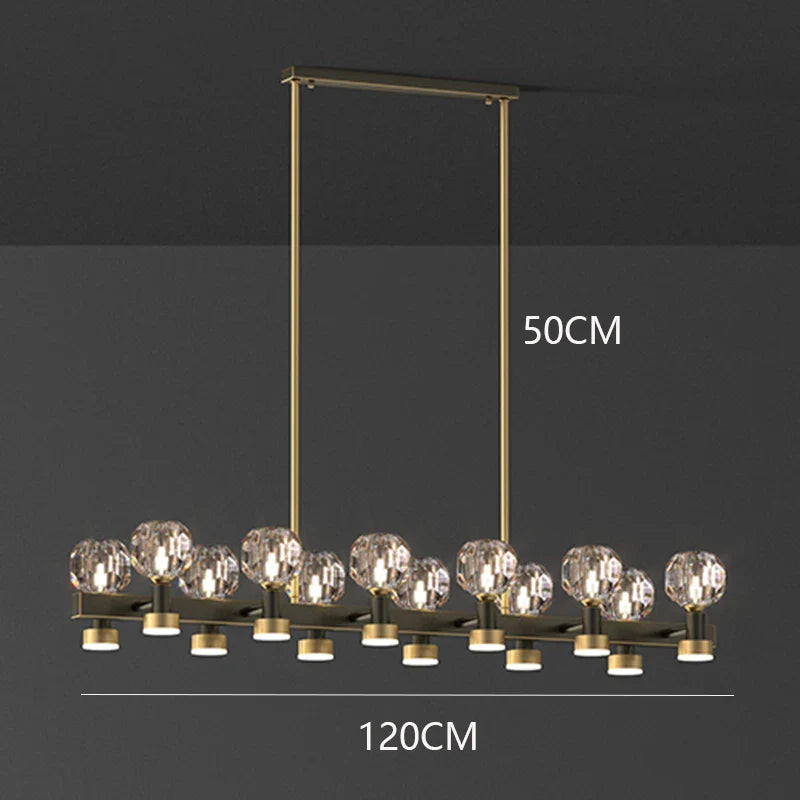 Afralia™ Crystal Chandelier Luxury Pendant Light for Living and Dining Room