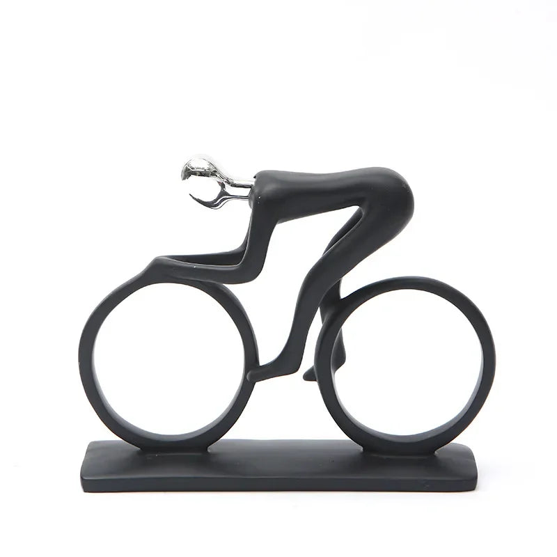 Afralia™ Champion Cyclist Sculpture Resin Figurine Modern Art Home Decor