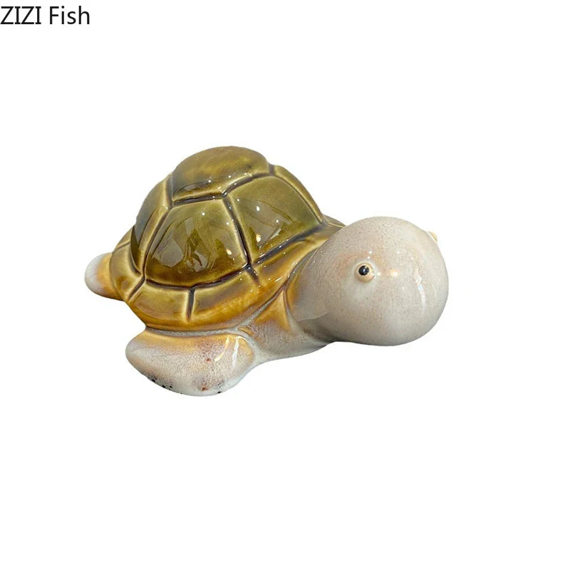 Afralia™ Little Turtle Statue Desk Decoration Creative Ornaments Room Decor