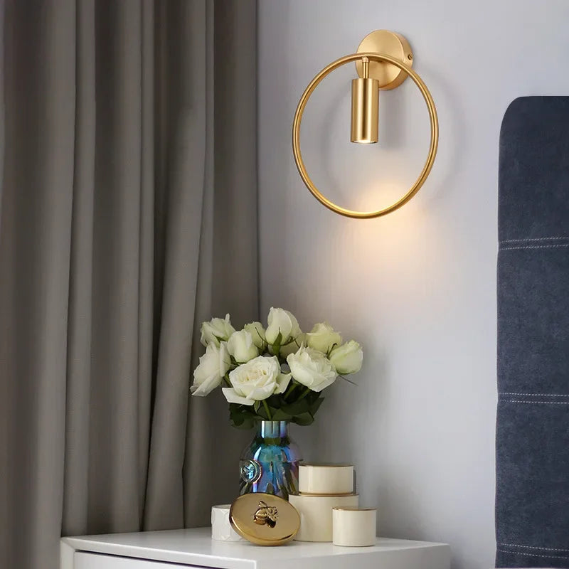 Afralia™ LED Wall Lamp 5W GU10 Luxury Indoor Lighting for Hotel Bedroom Reading