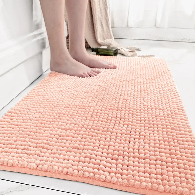 Afralia™ Chenille Bath Mat: Soft, Absorbent, Anti-slip Rug for Cozy Comfort