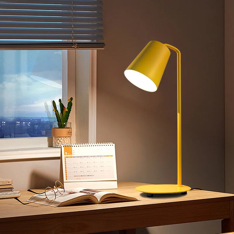 Afralia™ Modern Art LED Table Lamp for Children's Bedside, Warm Home Decor Night Light