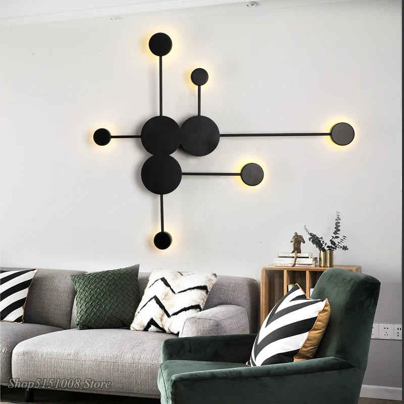 Afralia™ Nordic LED Wall Lights Modern Art Designer Creative Corridor Staircase Bedside Wandlamp