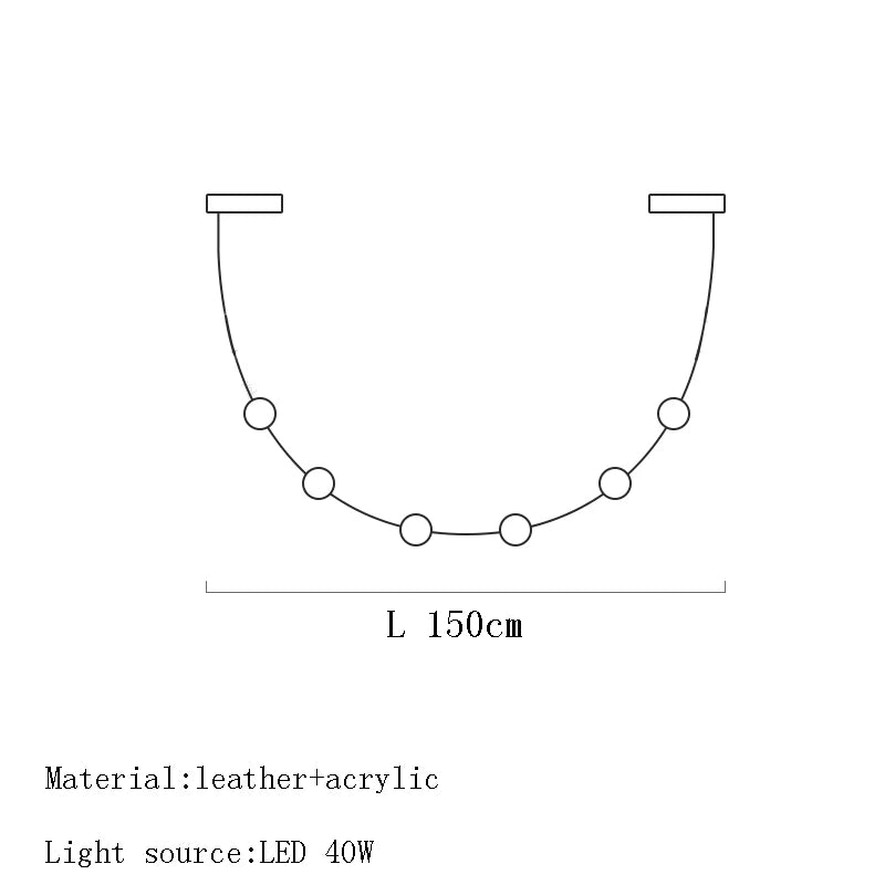 Afralia™ Black Leather Pendant Light for Dining Room Home Decor