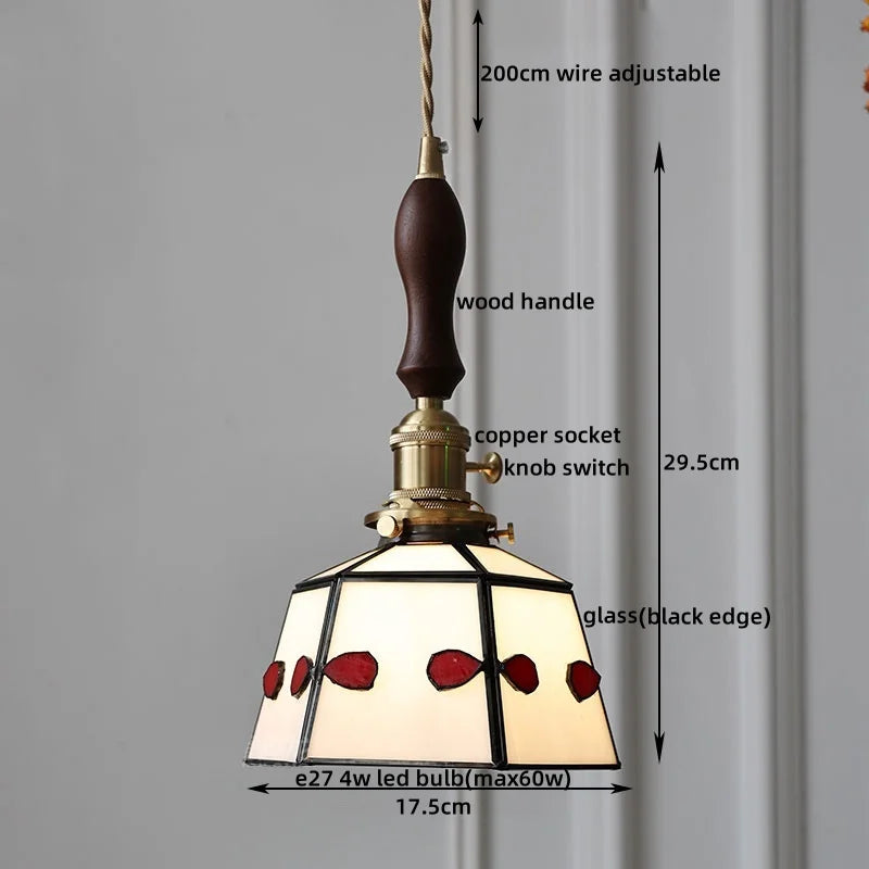 Afralia™ Glass LED Pendant Lights for Home Decor - Modern Hanging Lamp