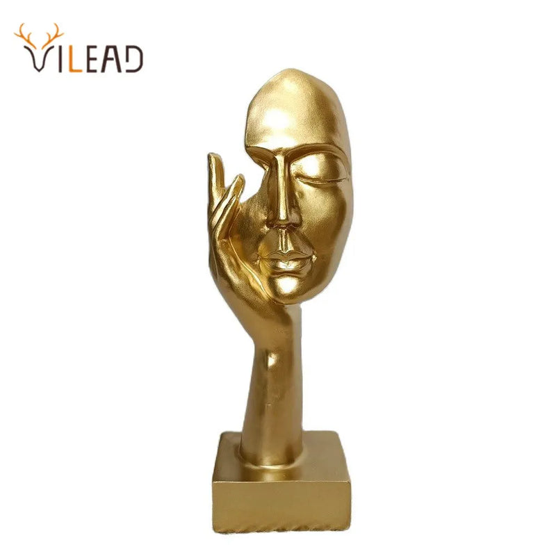 Afralia™ Thinker Women Abstract Sculpture for Home Office Decor