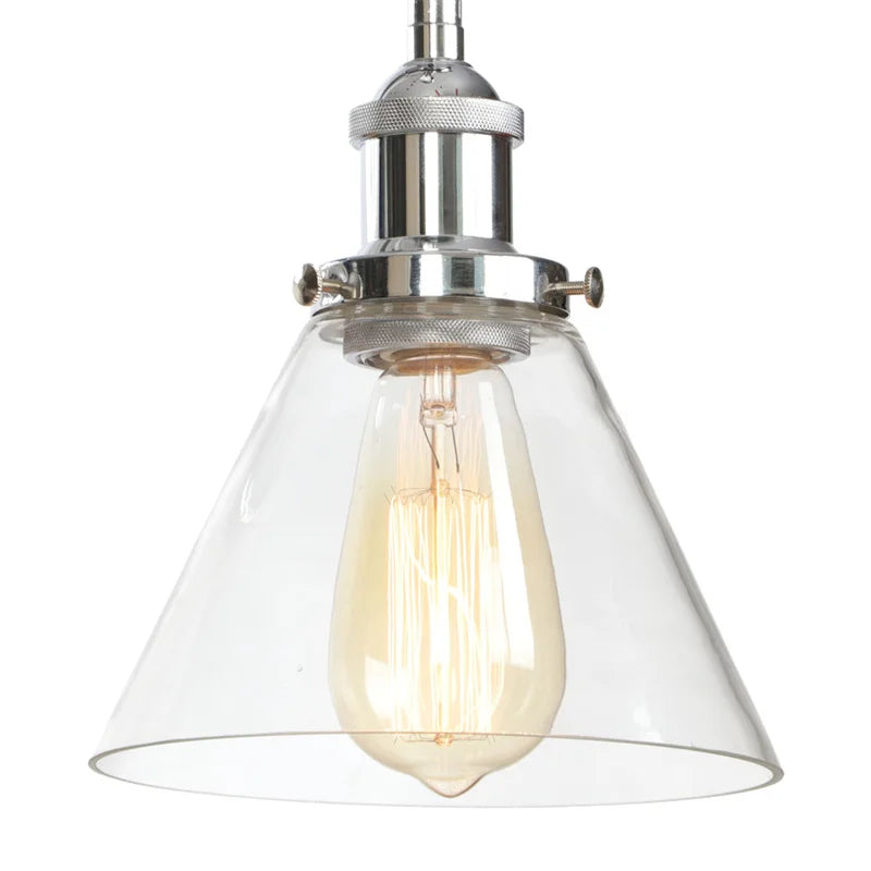 Afralia™ Vintage Industrial LED Wall Sconce Clear Glass Bathroom Lamp