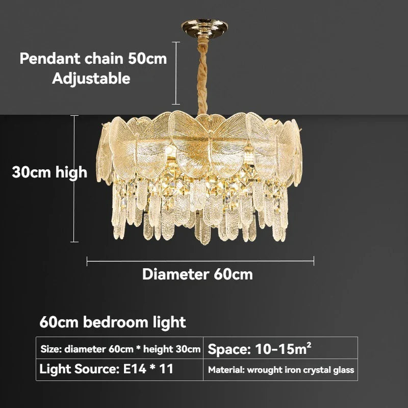 Afralia™ Gold Butterfly Crystal Chandelier: Luxury Ceiling Pendant for Living & Dining Rooms