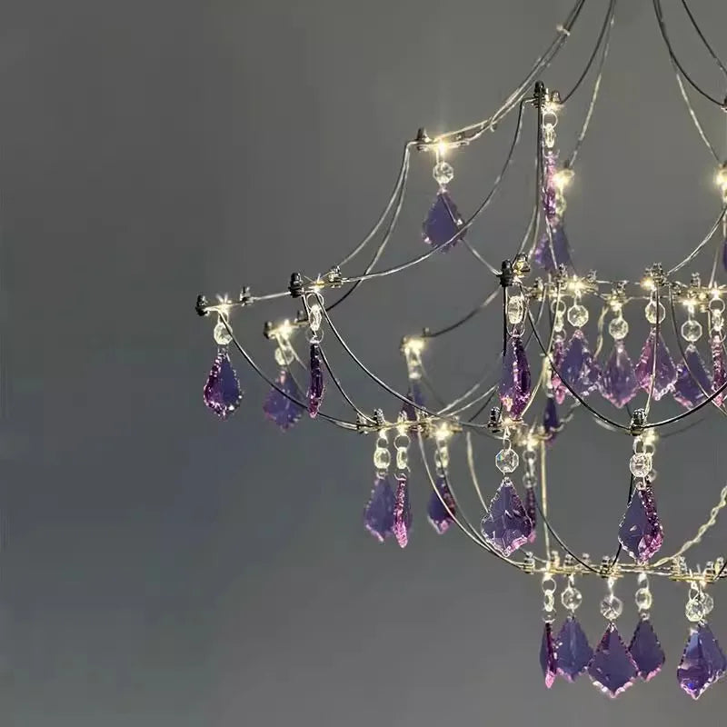 Afralia™ Nordic Firefly Crystal Chandelier for Modern Luxury Living Spaces