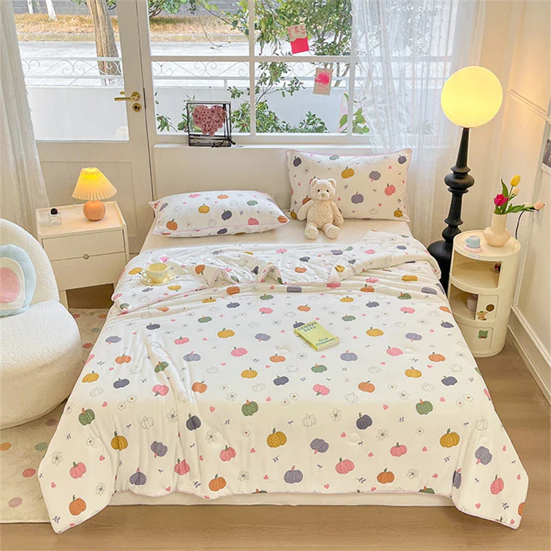 Afralia™ Kids' Summer Quilt: High-End Knitted Fabric, Super Soft & Breathable Comforter
