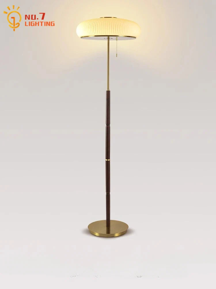 Afralia™ Medieval Matsutake Floor Lamp LED E27 Retro Luxury Standing Lamp