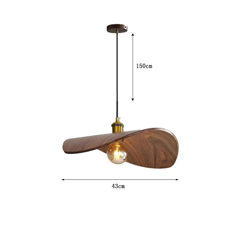 Afralia™ Wood Pendant Light: Japanese Wabi Sabi Retro E27 Hanging Lamp for Home Farmhouse