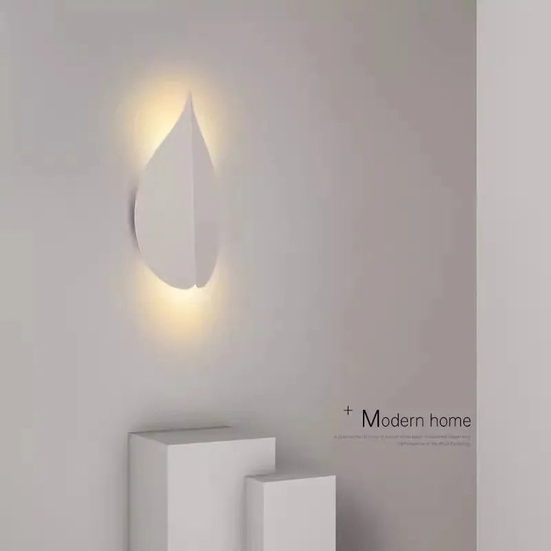 Afralia™ Leaf Design LED Wall Lamp for Modern Living Room and Bedroom
