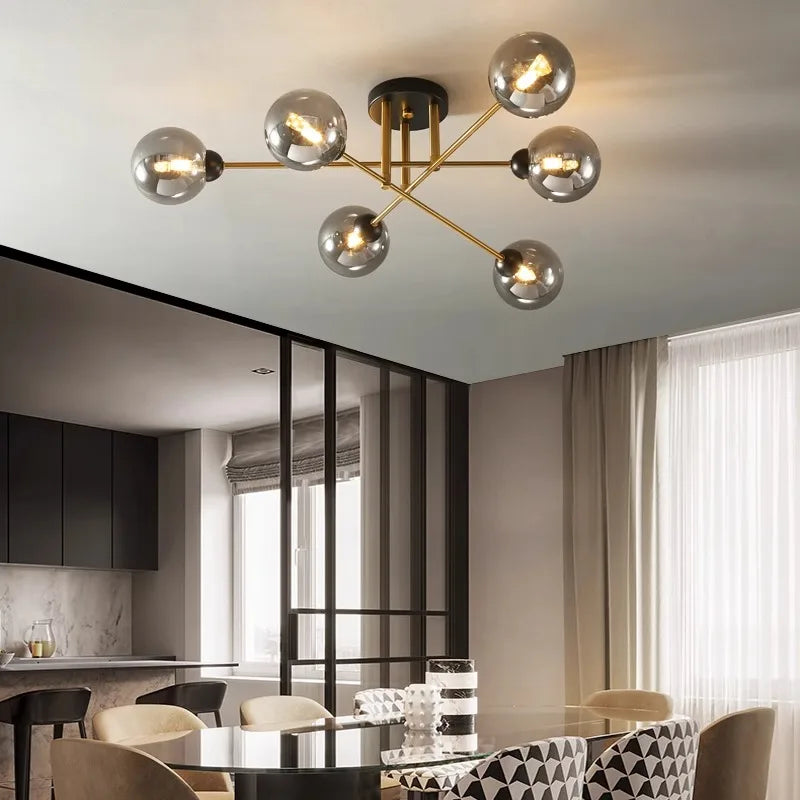 Afralia™ Modern Home Decor LED Pendant Light for Living and Dining Room Chandeliers