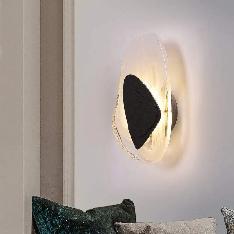 Afralia™ Irregular Graphic Wall Light Modern Luxury Bedside Sconce