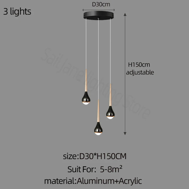 Afralia™ Luxe Loft Chandelier: Nordic Modern Style for Living Room, Hotel, or Apartment