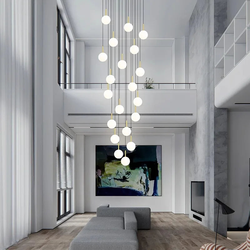 Afralia™ LED Ceiling Lamp Chandelier: Modern Decorative Lighting for Bedroom and Dining Room