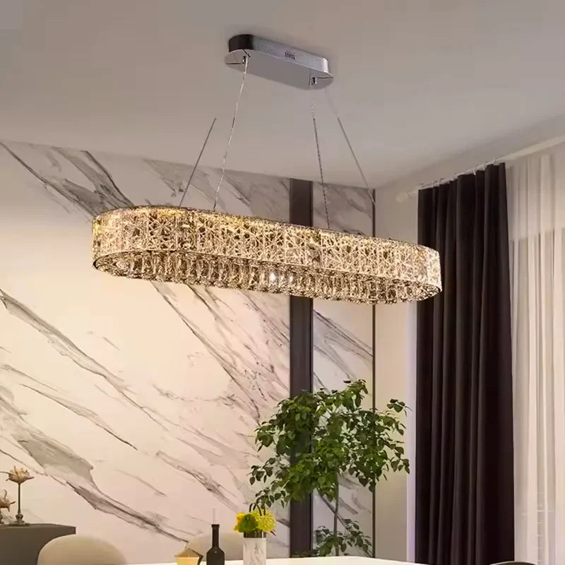 Afralia™ LED Crystal Chandelier: Modern Luxury Lighting for Stylish Home Decor