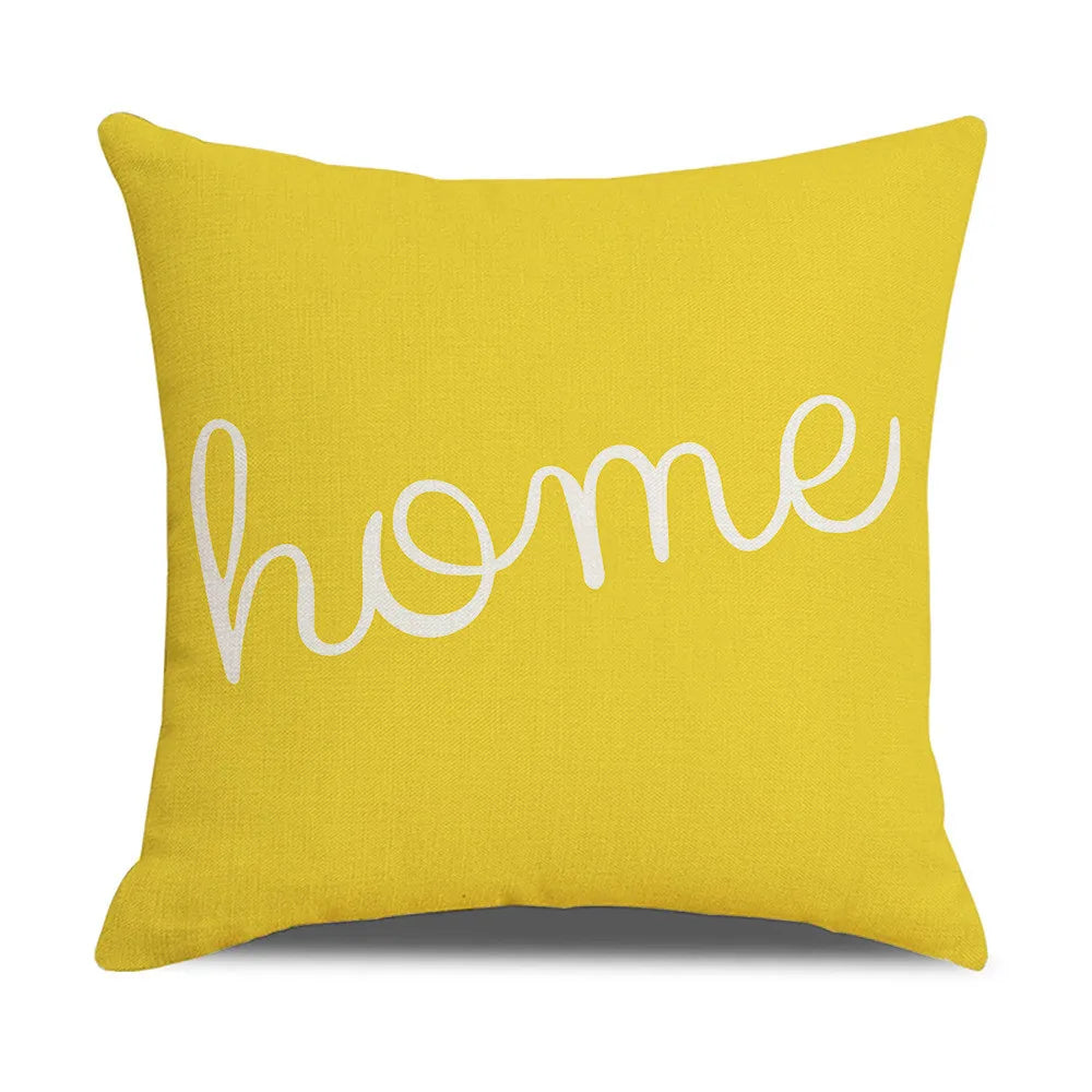 Geometric Linen Square Pillow Covers for Cushion - Afralia™ Decorative Pillows