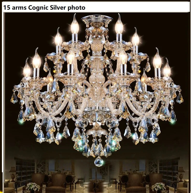 Afralia™ Luxury Crystal Chandelier: Modern Living Room Bedroom Lighting