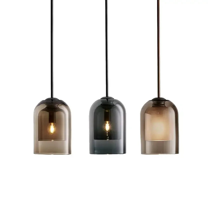 Afralia™ Glass LED Chandelier: Modern Nordic Design for Bedroom, Dining Room, and Office