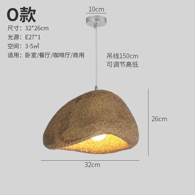 Afralia™ Minimalist Resin Pendant Light: Modern Nordic Chandelier for Restaurant and Bar Counter